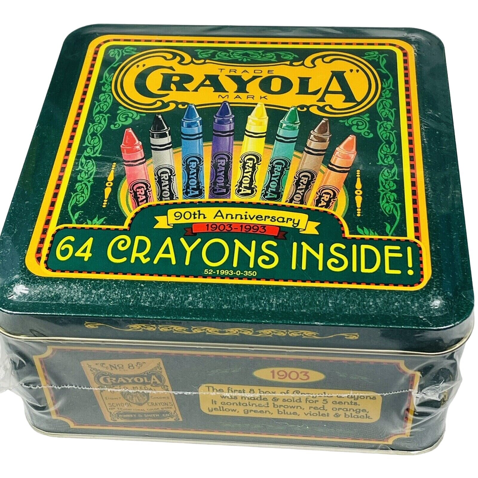 Crayola Crayon Organizer - Green Container For Crayons & Art