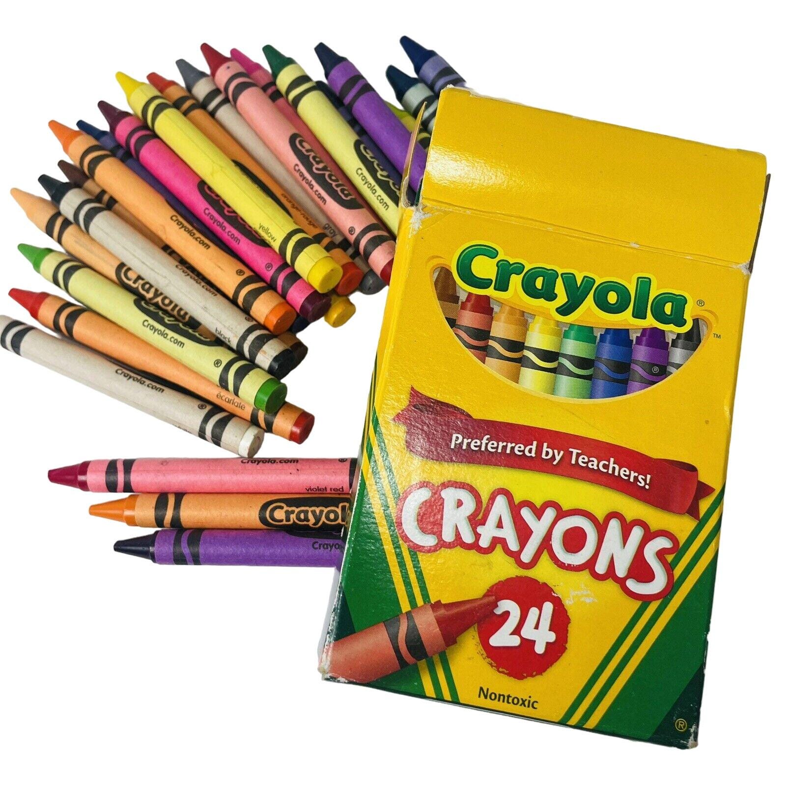 Crayola Crayon Box of 24 Colors 2012 With Children's Retired