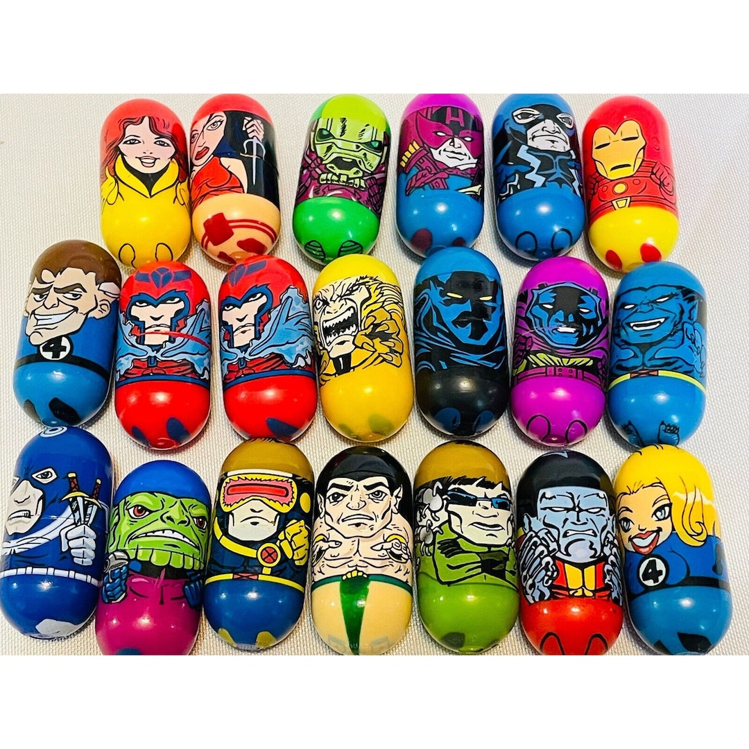 20 Marvel Mighty Beanz Beans Superhero Moose Toys 2003 Iron Etsy