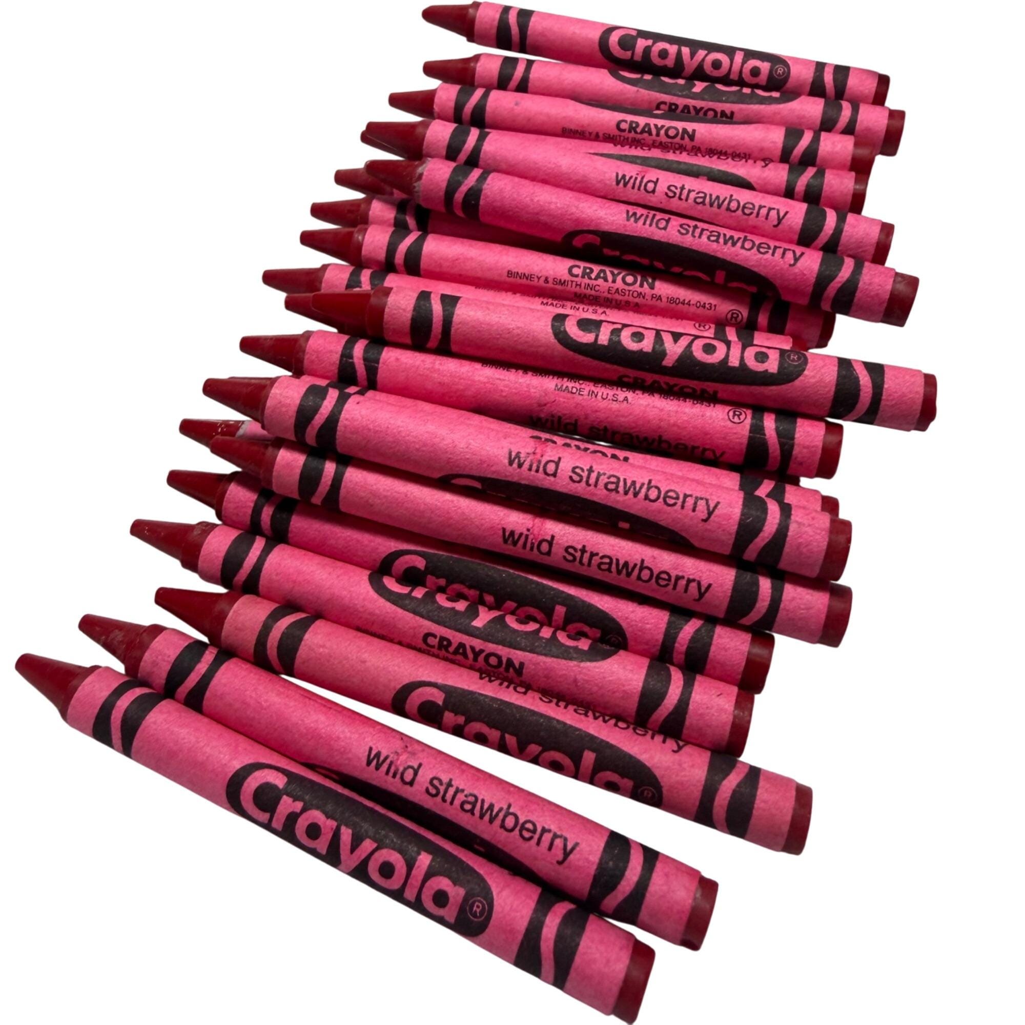 Vintage Hard to Find Crayola Wild Strawberry Crayon 24 Pack
