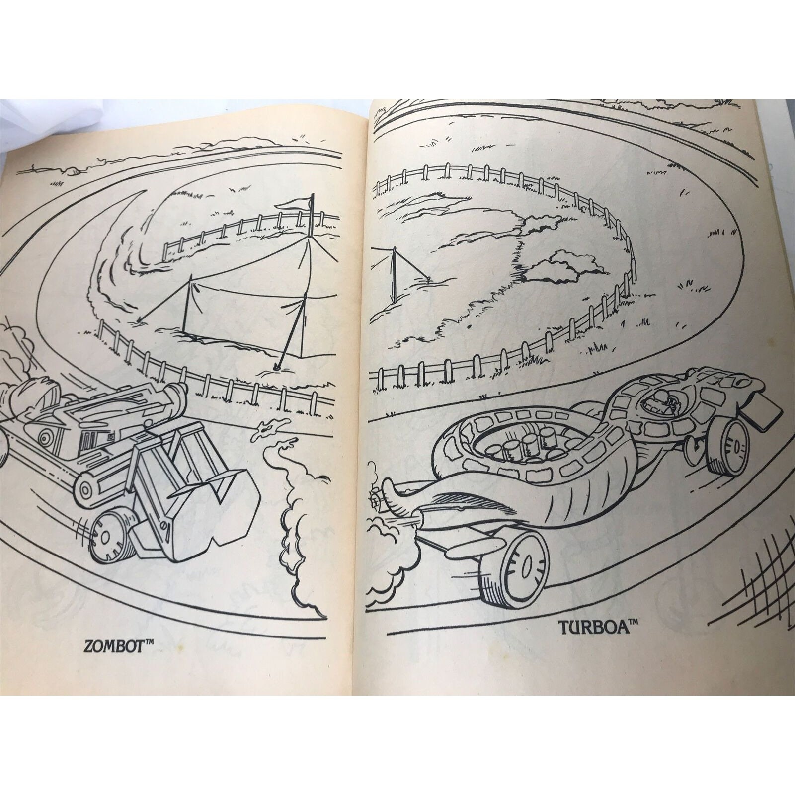 HOT WHEELS Coloring Activity Book Golden Book Some Colored Pages