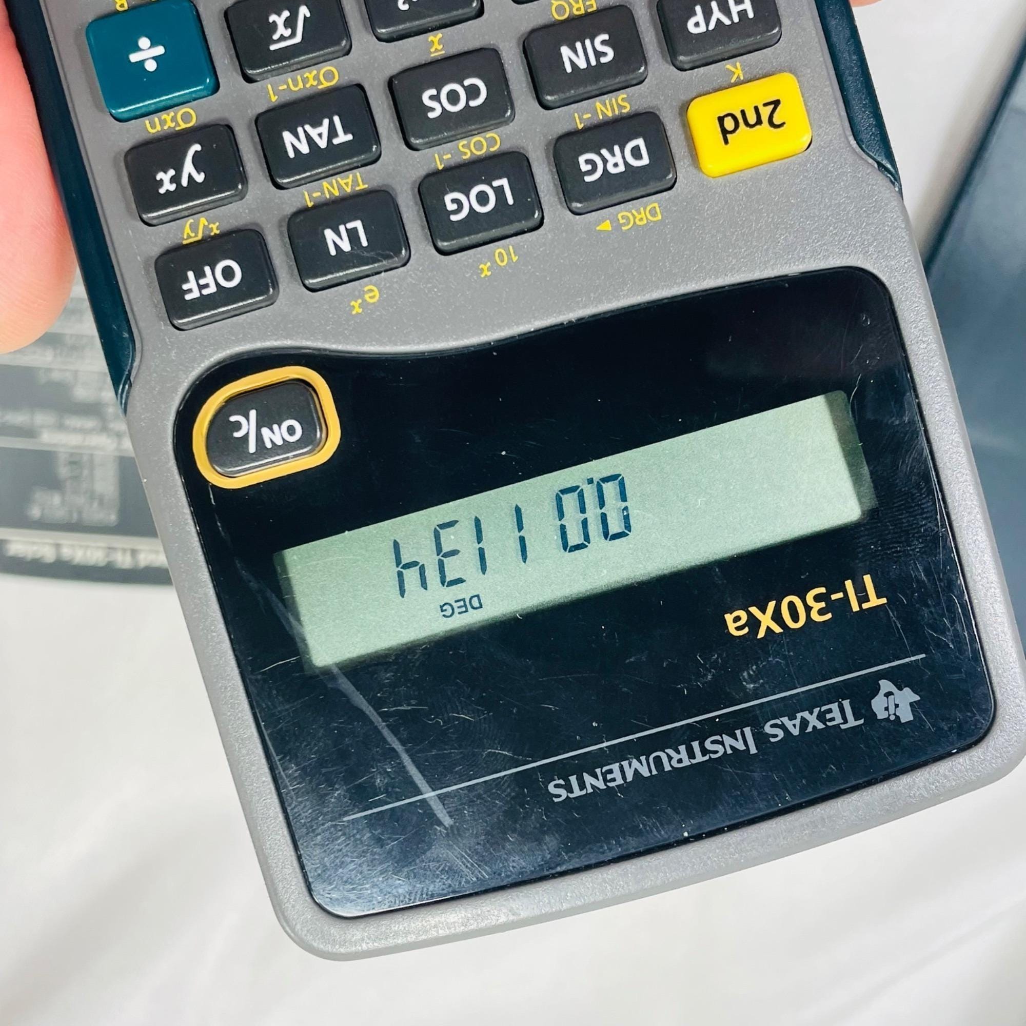 1997 Texas Instruments Ti-30xa Scientific Calculator Vintage Works