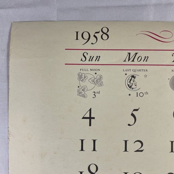 Travelers Calendar Page 16x11 Currier & Ives May 1958 the Cattskill  Mountain - Etsy