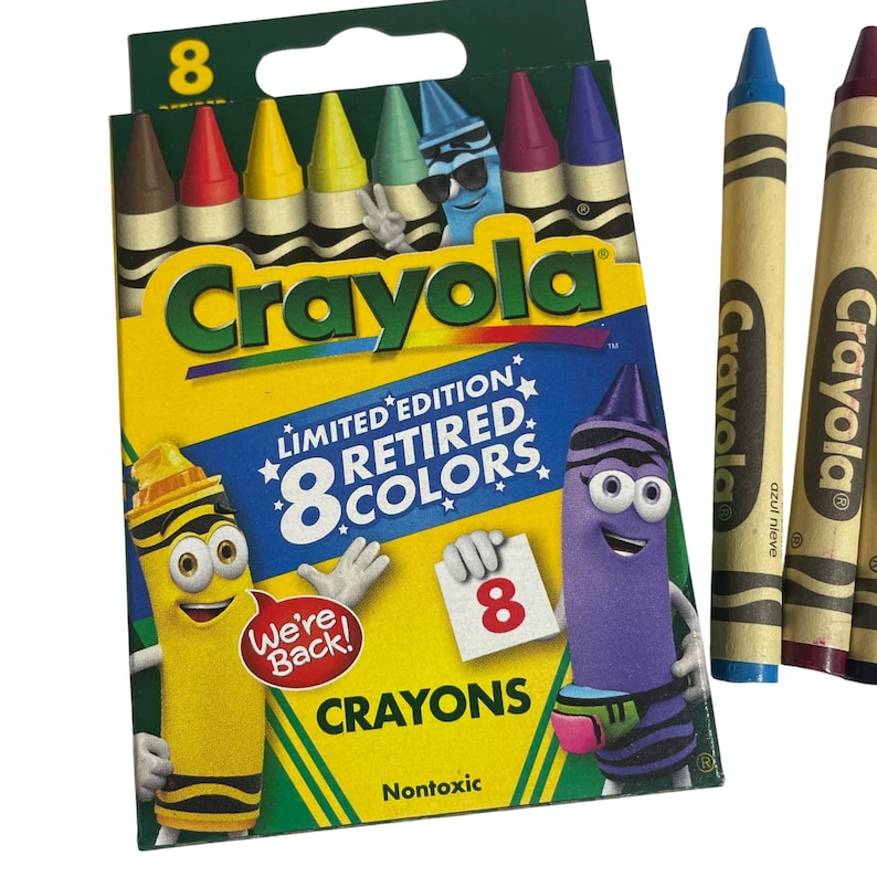 Crayola Limited Edition 8 Colors Crayons Set Back From Retirement Time ...