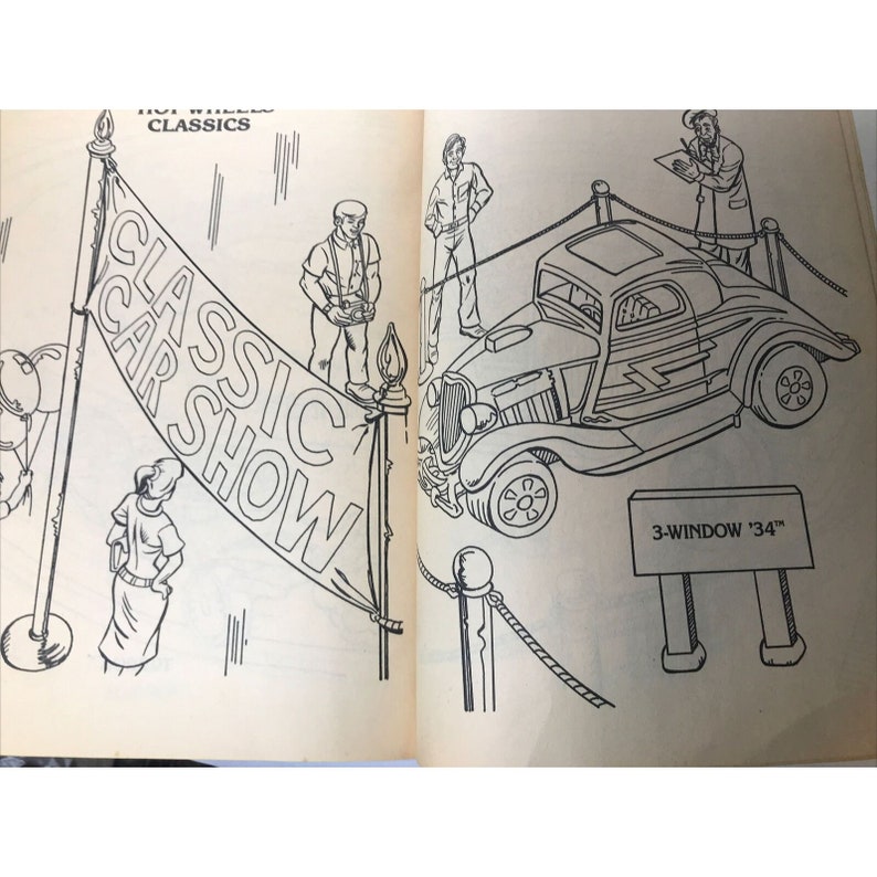 HOT WHEELS Coloring Activity Book Golden Book Some Colored Pages