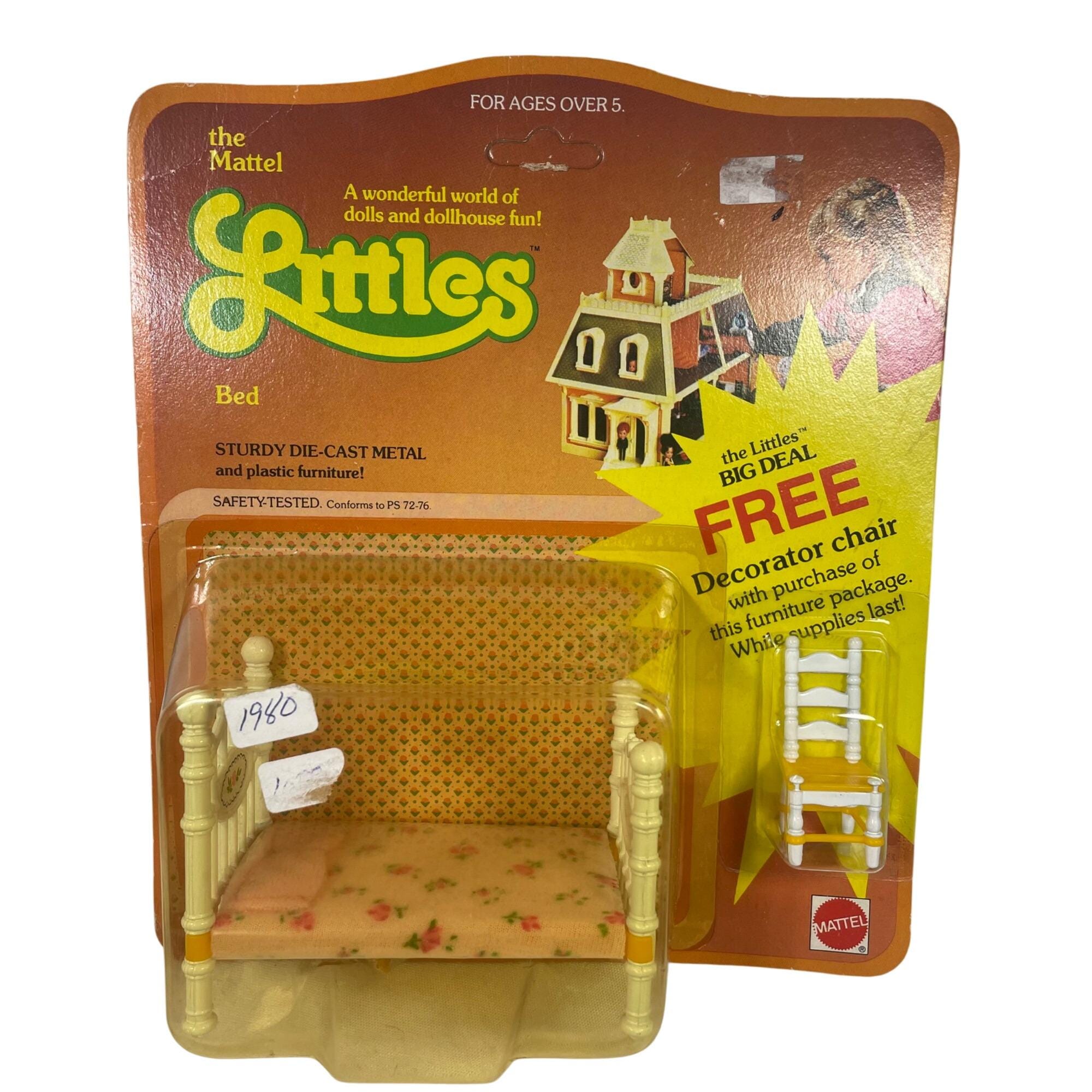 3 Mattel the Littles Vintage Dollhouse Set - Flossie Hedy Dolls