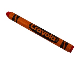 Crayola Orange Red Discontinued Crayon Vintage Binney & Smith Made In USA