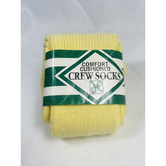 NWT Vintage Haband Yellow Crew Socks 560 Large Made in USA - Etsy