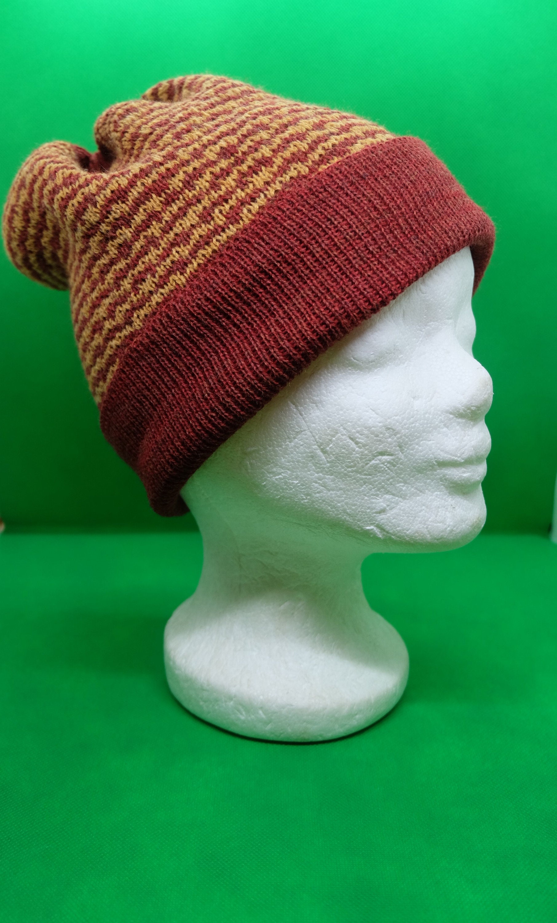 ◆TANSANMAGNESIUM Jacquard Stripe Beanie/2色◆ Jacquard Stripe Beanie in Blue - tansanmagnesium | 60