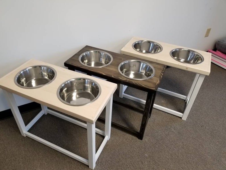 Elevated dog bowls for Large or Extra Large dog. Great Dane Etsy