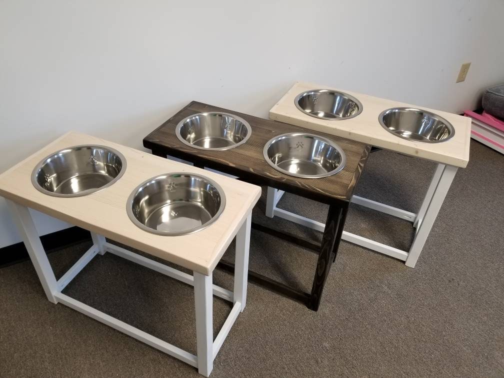 Elevated Dog Feeder Raised Bowls for German Shepherd – Modern Iron