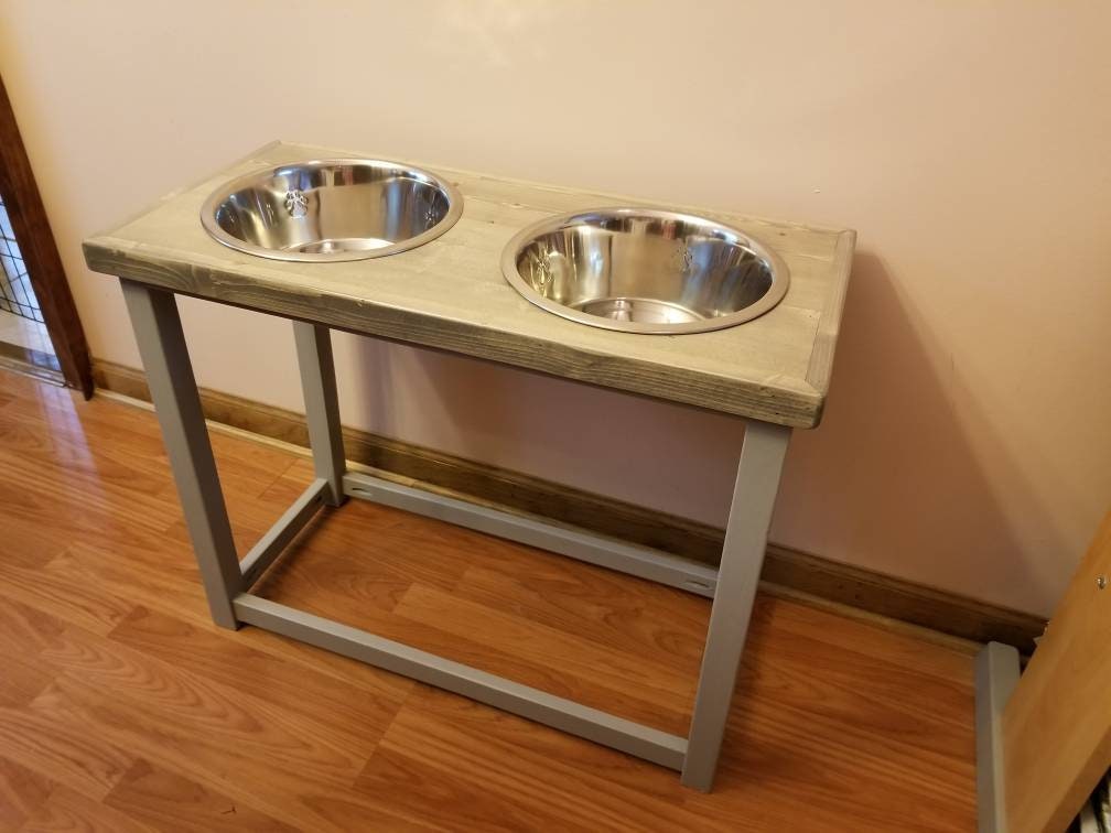 Stig & Bone Dog Bowls for Large Dogs - Elevated with Stand