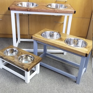 Elevated Dog Bowls, Elevated  Dog Bowl Stand, Elevated Feeding Station, Wooden Dog Bowl Stand, Dog feeding table, Raised dog feeder