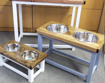 Elevated Dog Bowls, Elevated  Dog Bowl Stand, Elevated Feeding Station, Wooden Dog Bowl Stand, Dog feeding table, Raised dog feeder