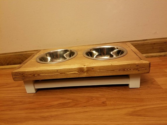 Elevated Pet Feeder For Small Size Dogs Or Cats Pet Feeding Etsy