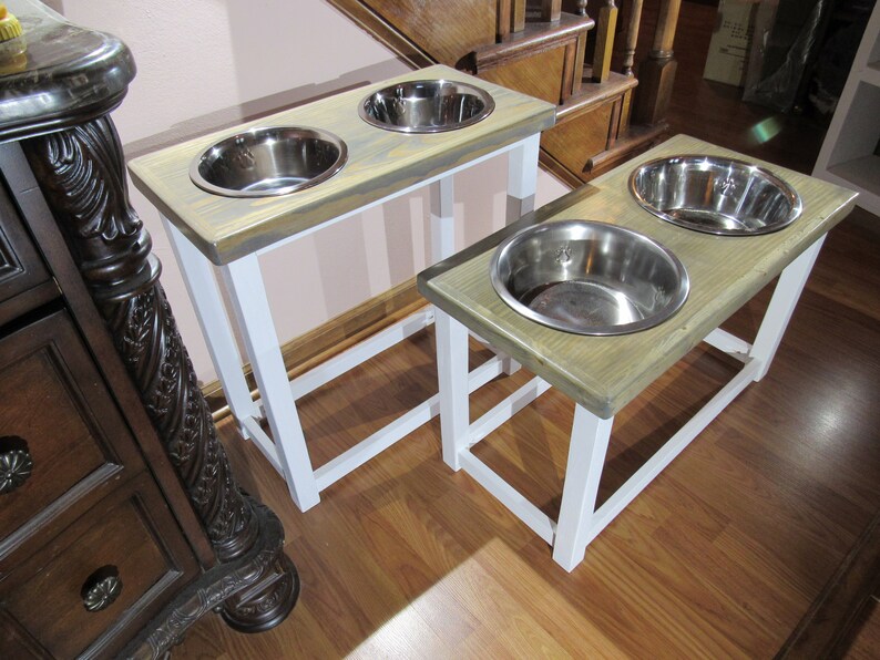 Elevated dog bowls for Large or Extra Large dog. Great Dane Etsy