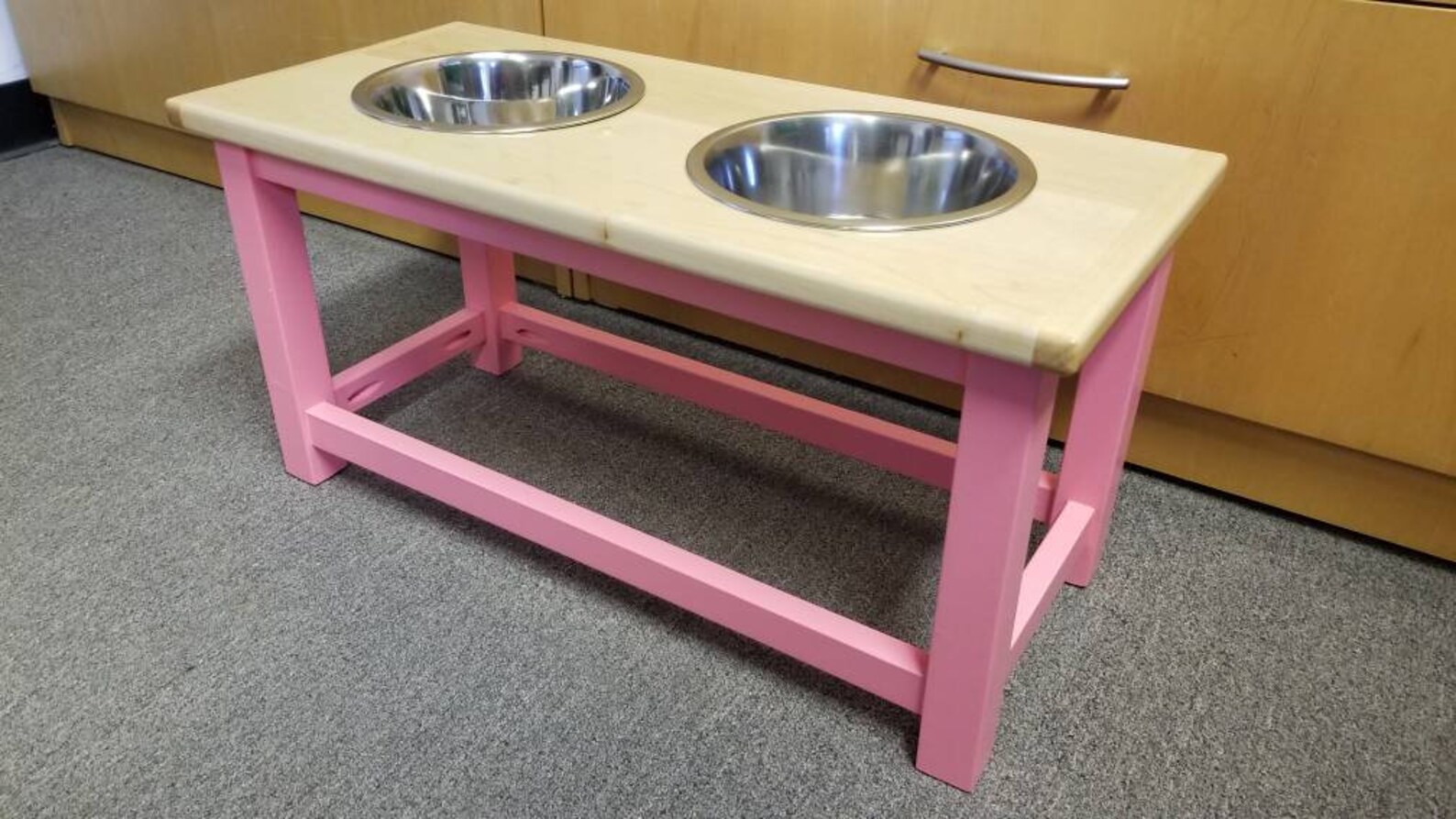 Elevated Dog Feeder. Dog Feeding Station With 2 Bowls for Etsy