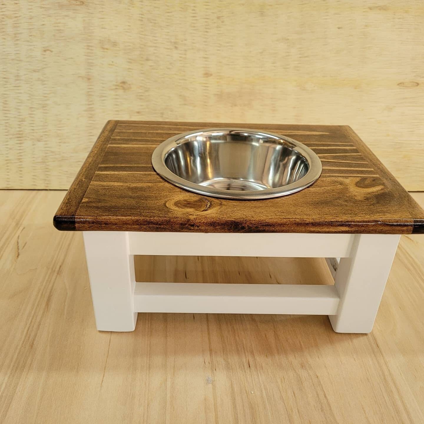 Elevated Dog feeding stand Pet feeder for small size dog or a Etsy
