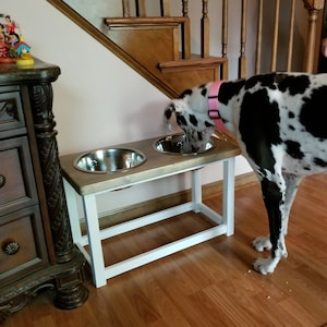 Elevated Dog Bowls for Large or Extra Large Dog. Great Dane, Saint Bernard,  Newfoundland, Mastiff, Husky, German Shepherd, Akita Bowl Stand 