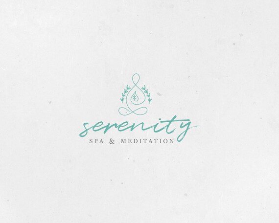 Premade Logo Yoga Logo Fitness Logo Spa Logo Meditation Etsy