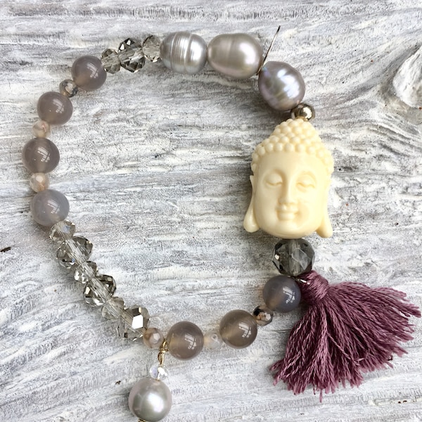 Buddhaarmband Malabracelet Buddha Tassel Bohojewelry