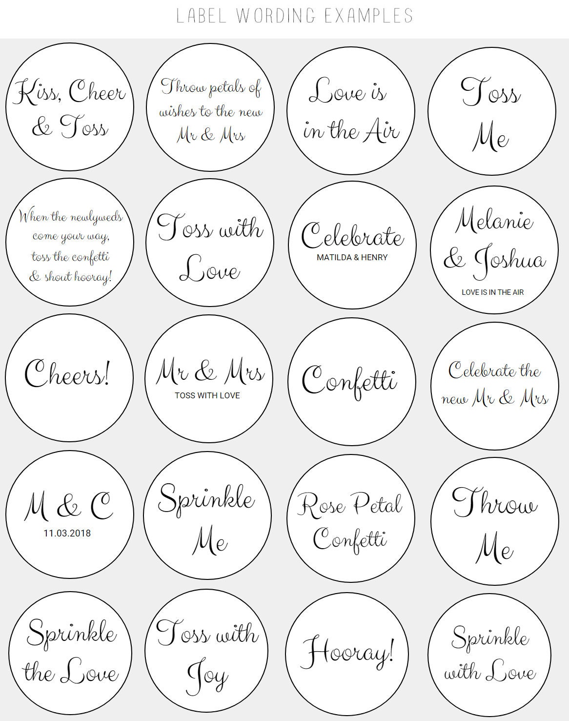 Wedding Confetti Packets / Biodegradable Confetti / Wedding Etsy