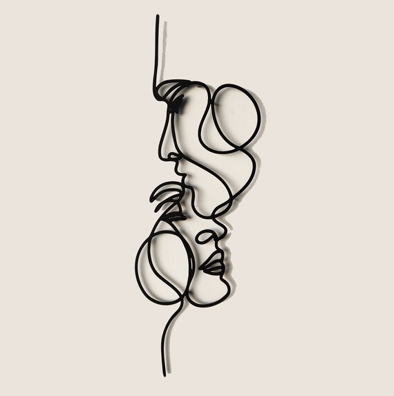 Beso en la frente decoración de pared de metal de arte - Etsy México Beso en la frente decoración de pared de metal de arte - Etsy México