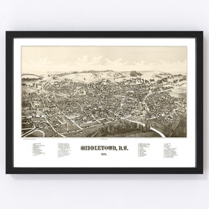 Middletown Map 1887 Old Map of Middletown New York Art - Etsy