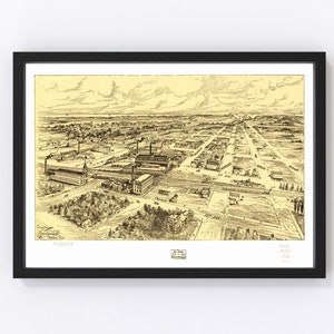 MIlwaukee Map 1906, Vintage MIlwaukee Map, Old MIlwaukee Wisconsin Art, Wall Art Gift for MIlwaukee History Lovers Retro Decor