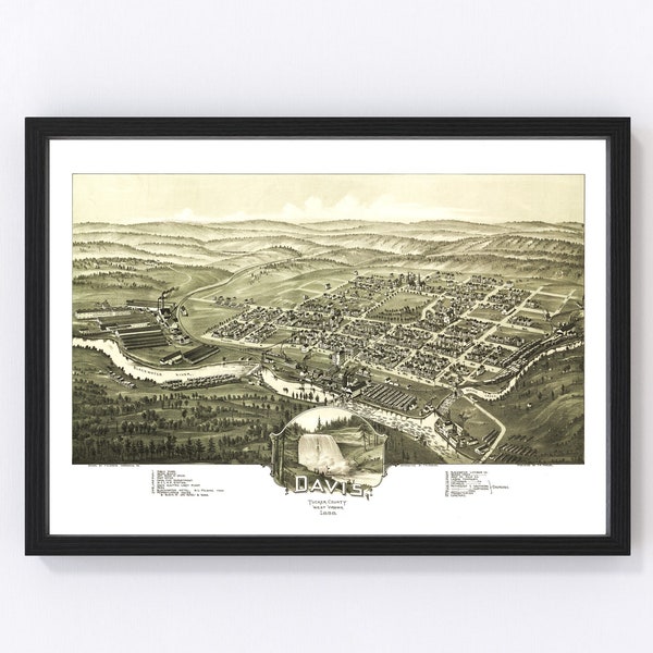 West Virginia 1898 Etsy