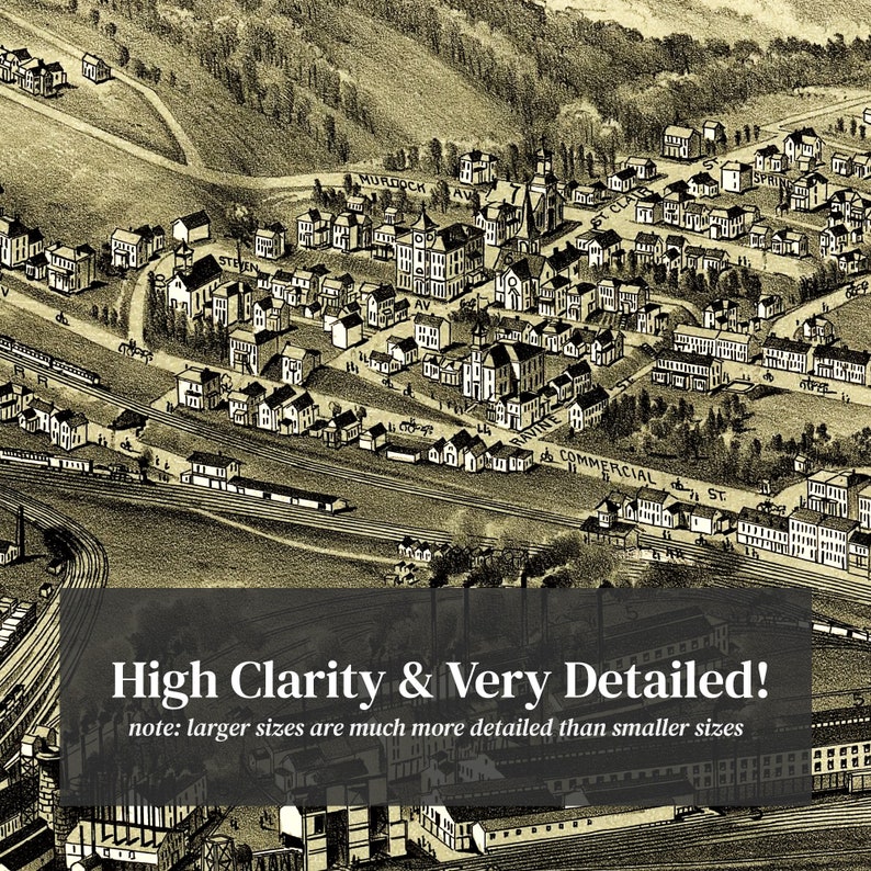 Mingo Junction Map 1899 Old Map of Mingo Junction Ohio Art Etsy