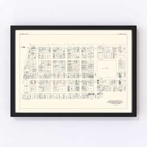 Columbus Map 1929, Vintage Columbus Map, Old Columbus Ohio Art, Wall Art Gift for Columbus History Lovers Retro Decor