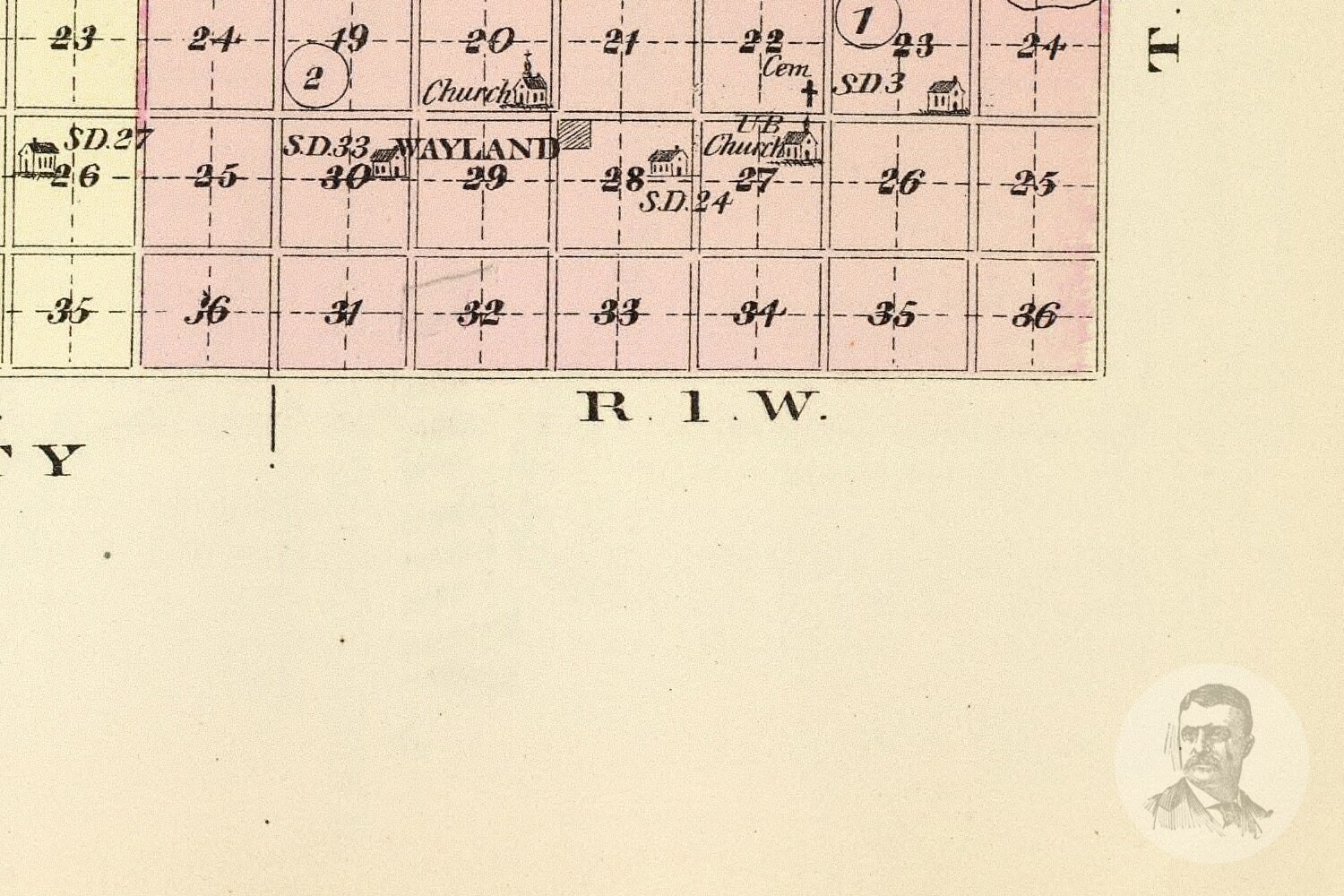 Vintage Polk County NE Map 1885 Old Nebraska Map Historical Etsy