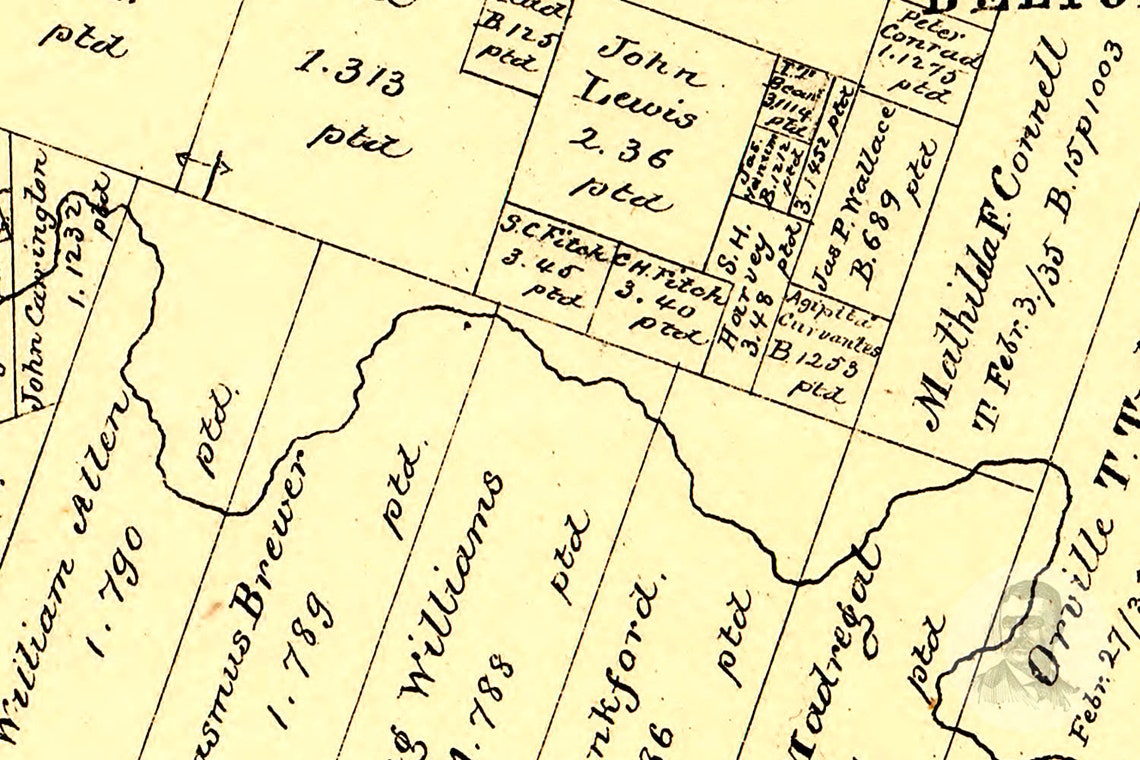 Vintage Bell County Map 1879 Old Map of Bell County Texas Etsy