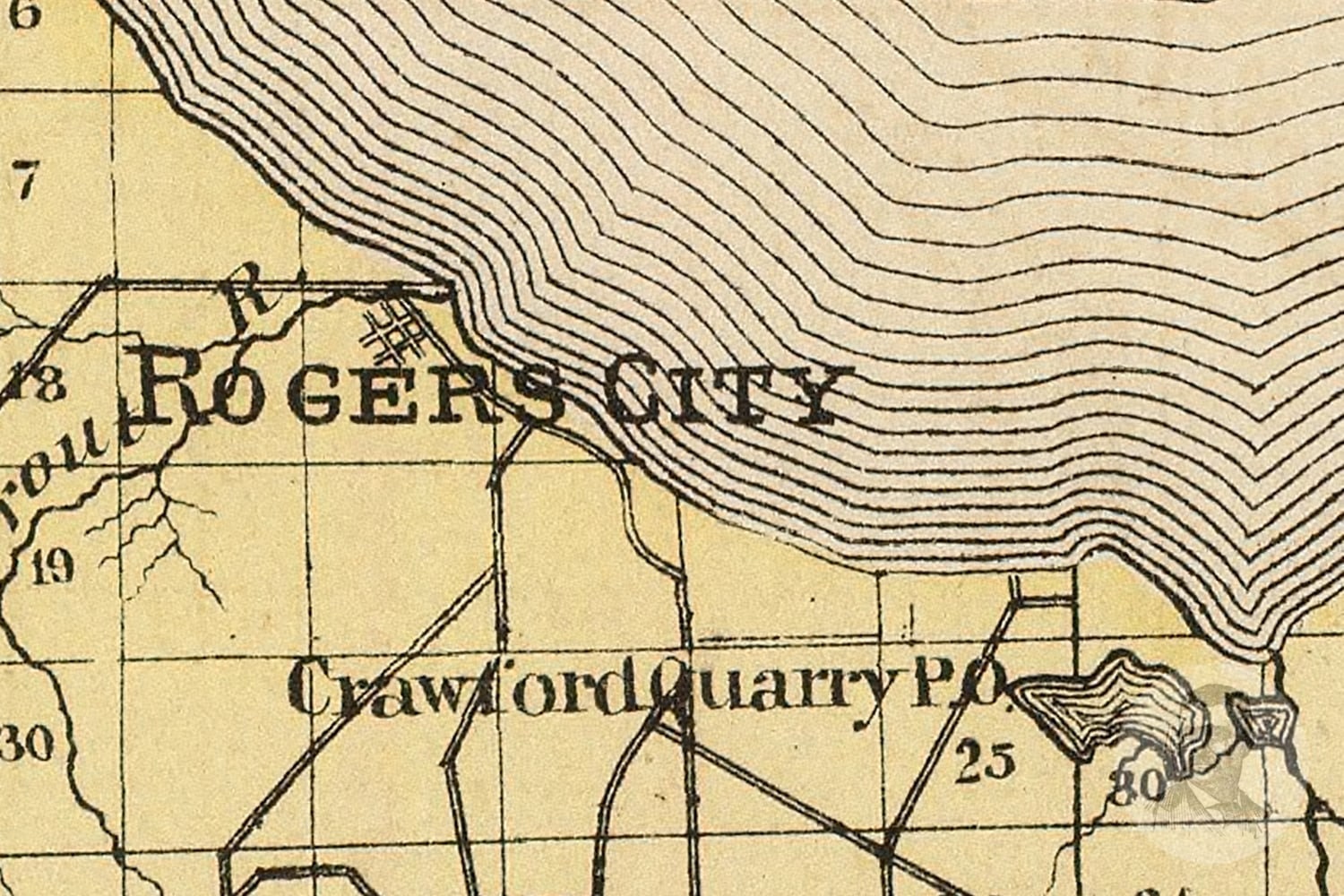 Vintage Presque Isle County MI Map 1873 Old Michigan Map Etsy