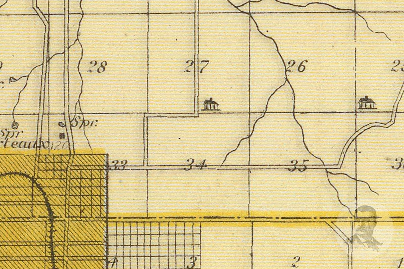 Vintage Monroe County IN Map 1876 Old Indiana Map Etsy