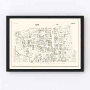 Brockton Map 1946, Vintage Brockton Map, Old Brockton Massachusetts Art, Wall Art Gift for Brockton History Lovers Retro Decor