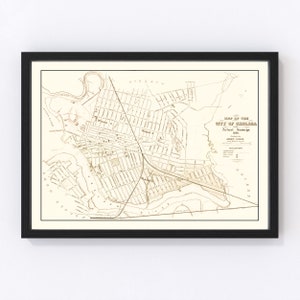 Chelsea Map 1876, Vintage Chelsea Map, Old Chelsea Massachusetts Art, Wall Art Gift for Chelsea History Lovers Retro Decor