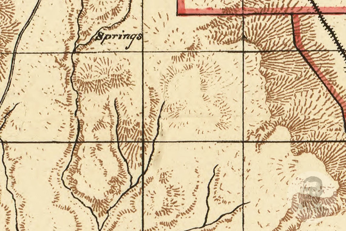 Vintage Santa Fe County Map 1888 Old Map of Santa Fe County Etsy