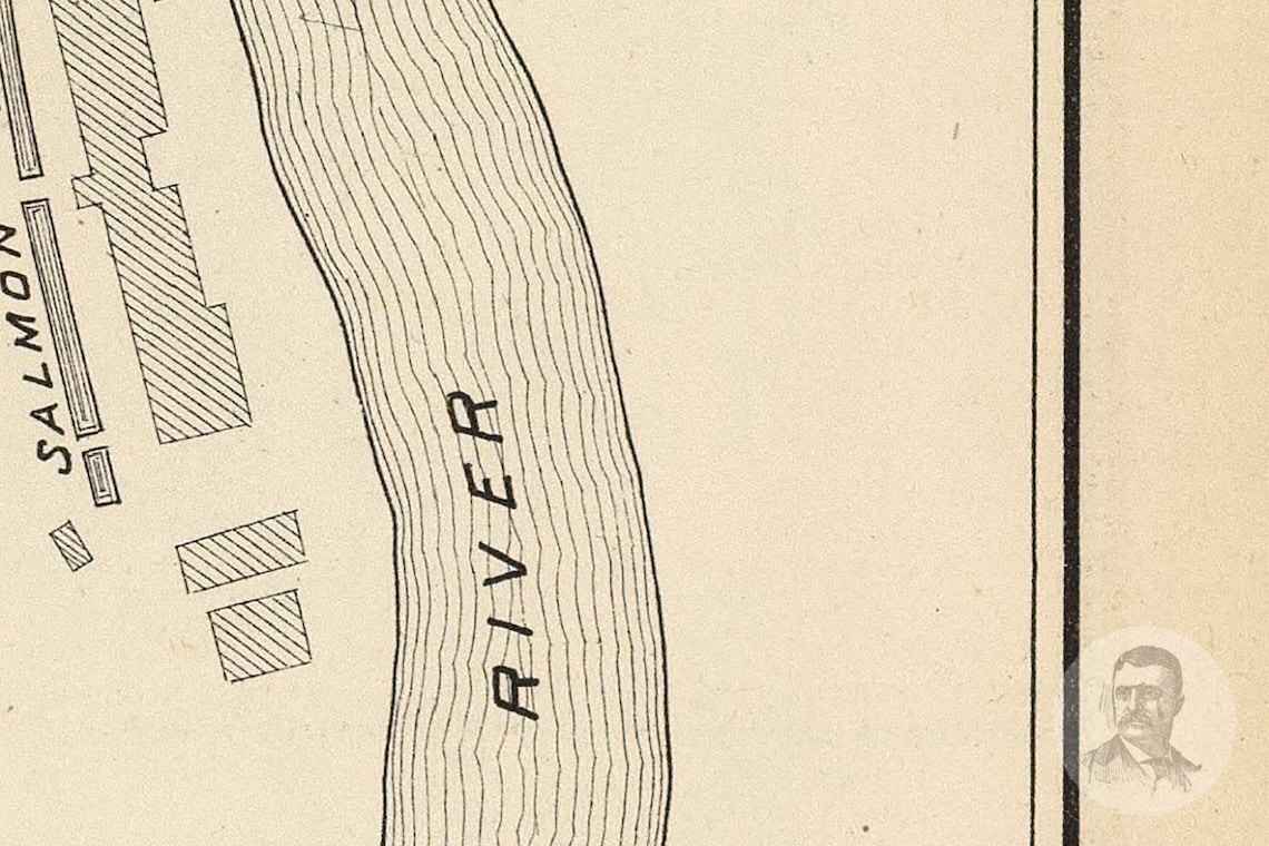 Vintage Rollinsford Map from 1892 Old New Hampshire Map Etsy