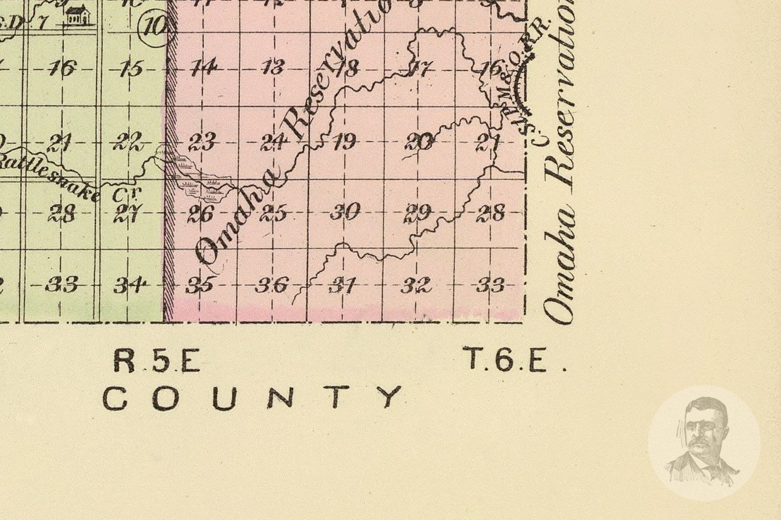 Vintage Wayne County NE Map 1885 Old Nebraska Map Etsy