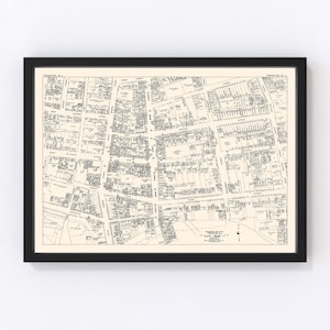 Trenton Map 1947, Vintage Trenton Map, Old Trenton New Jersey Art, Wall Art Gift for Trenton History Lovers Retro Decor