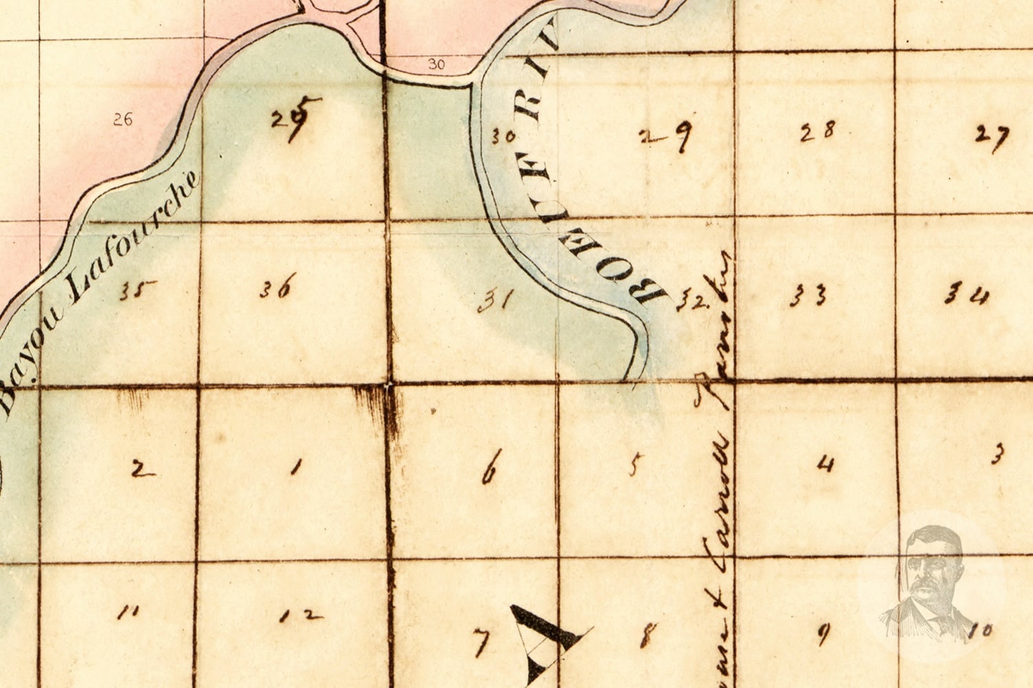 Vintage Morehouse Parish Map 1860 Old Map of Morehouse Etsy