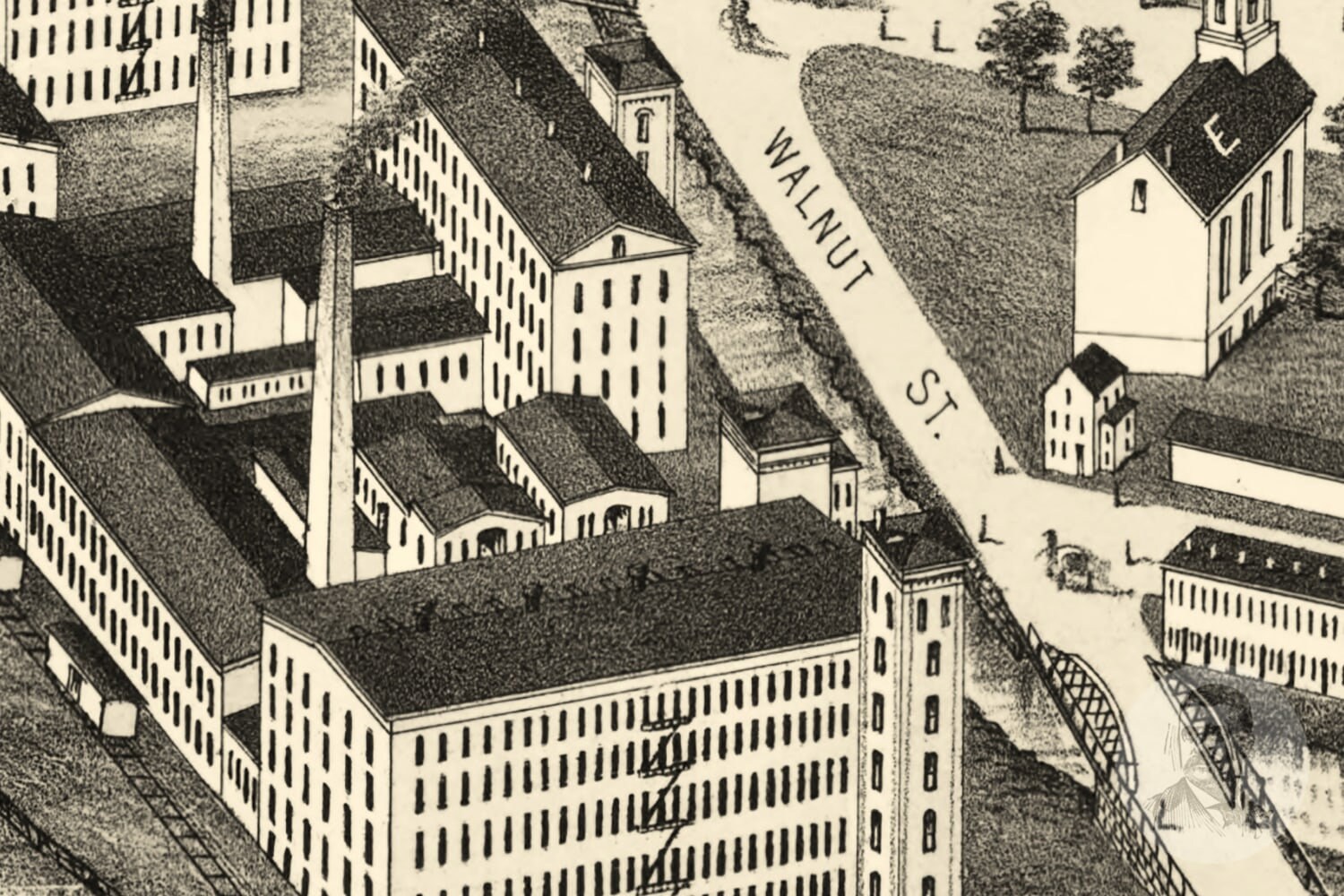 Vintage Maynard Map 1879 Old Maynard Massachusetts Map Etsy