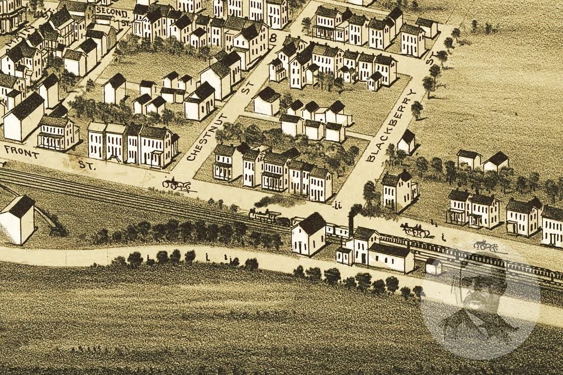 Vintage Alburtis Map 1893 Old Map of Alburtis Pennsylvania Etsy