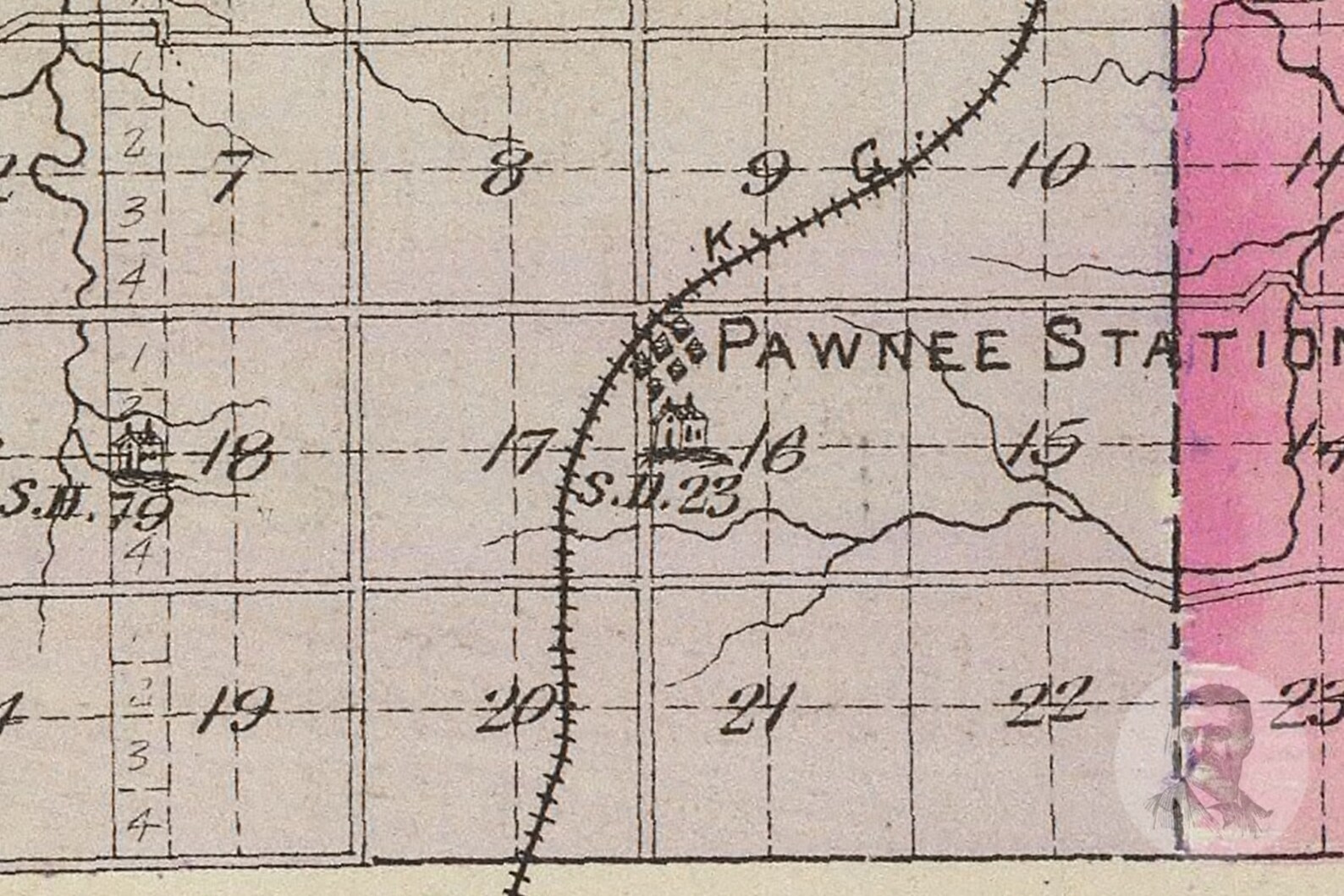 Vintage Bourbon County KS Map 1887 Old Kansas Map Etsy