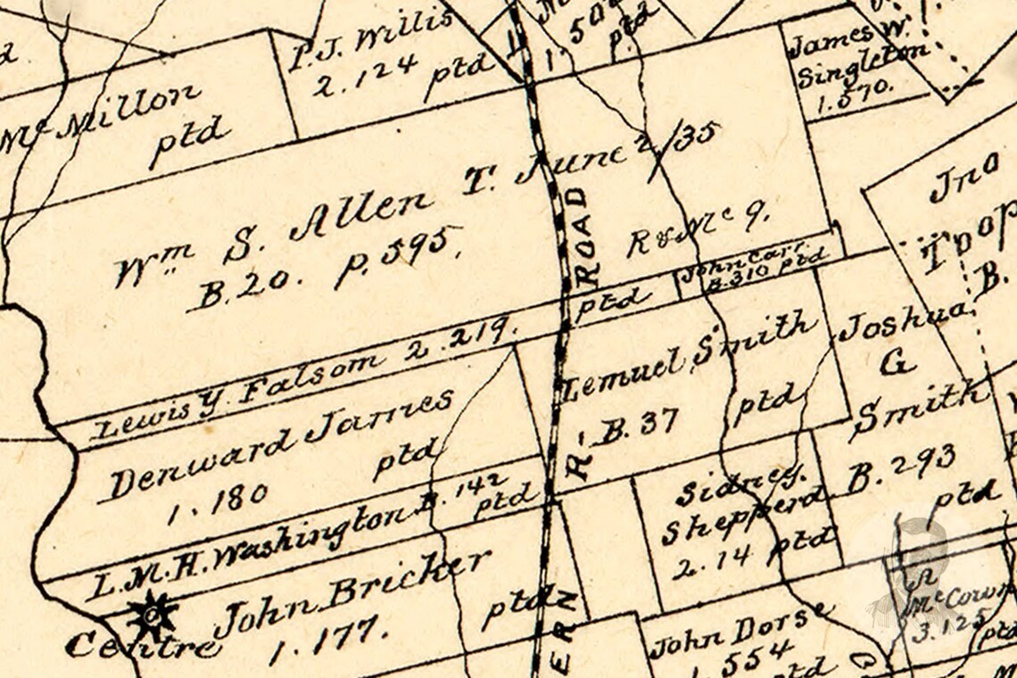 Vintage Montgomery County Map 1880 Old Map of Montgomery Etsy