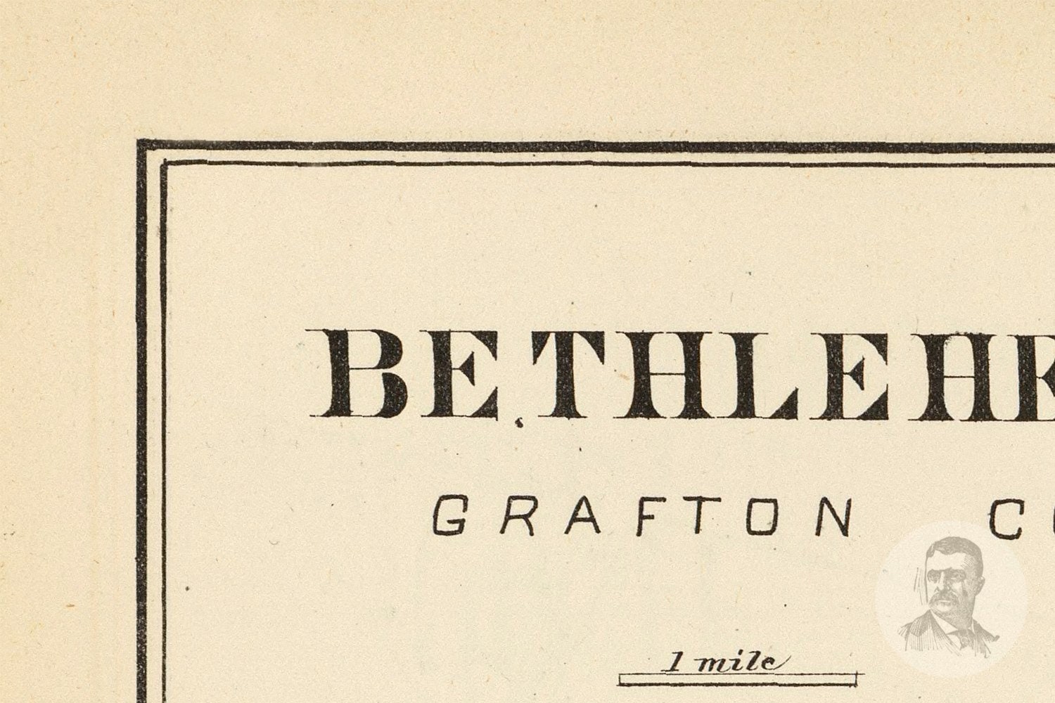 Vintage Bethlehem Map from 1892 Old New Hampshire Map Etsy