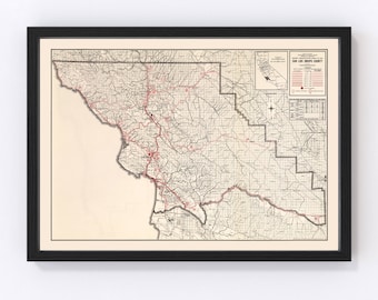 San Luis Obispo Map 1935, Vintage San Luis Obispo Map, Old San Luis Obispo California Art, Wall Art Gift for San Luis Obispo History Lovers