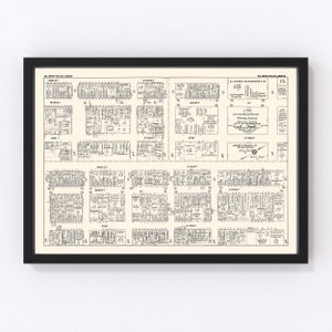 Wilmington Map 1947, Vintage Wilmington Map, Old Wilmington Delaware Art, Wall Art Gift for Wilmington History Lovers Retro Decor